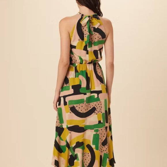 Stefania Washable Silk Dress - Piazza Print - Picture 4 of 8
